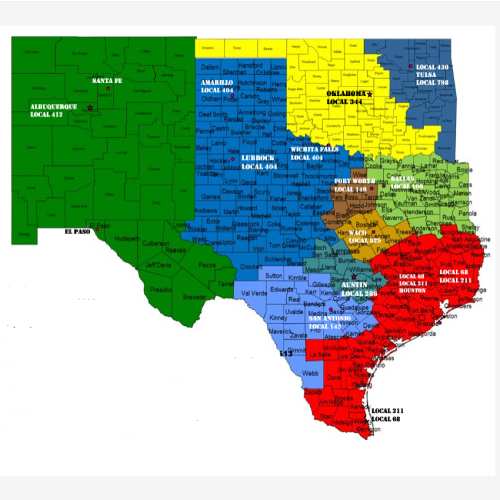 Southwest Pipe Traes Map